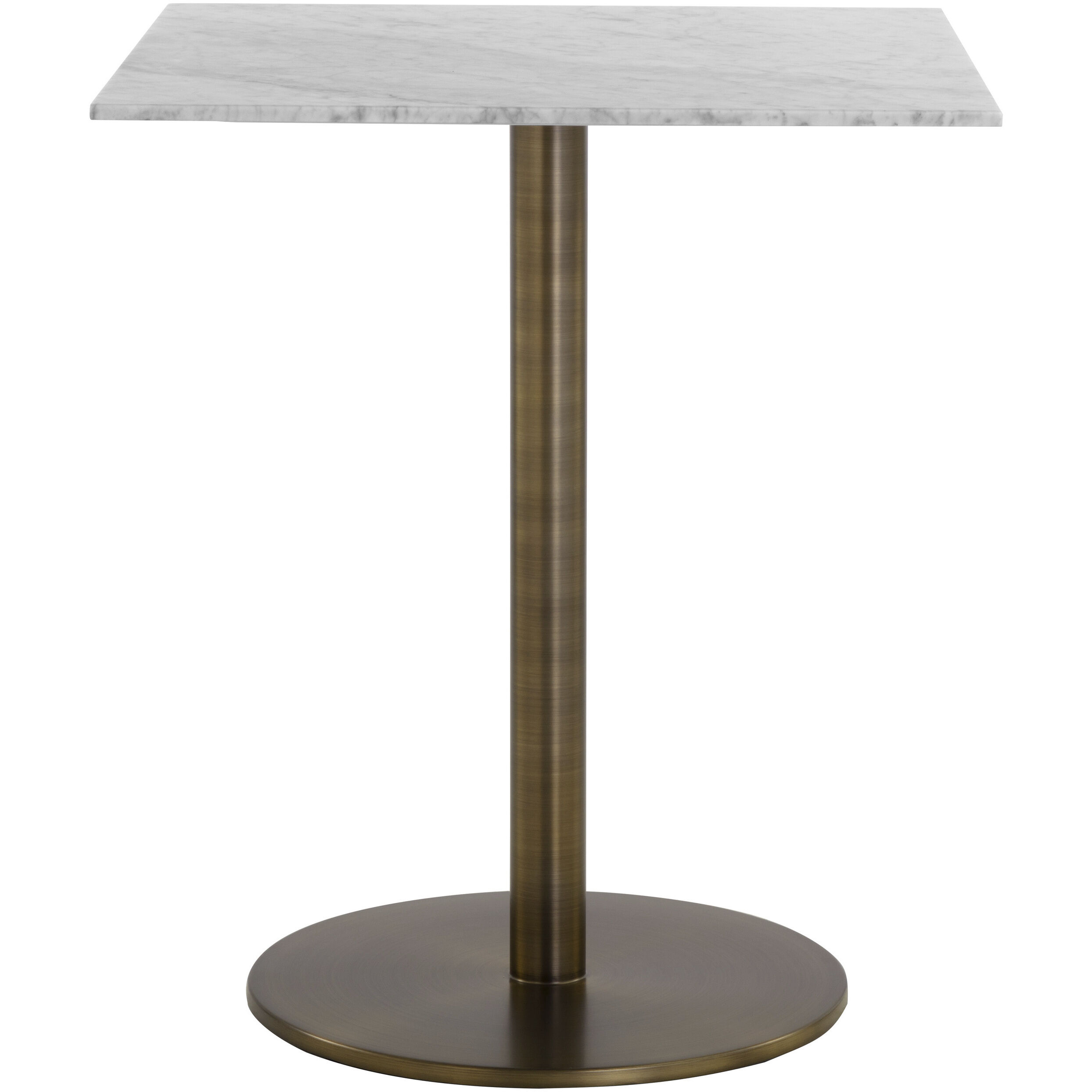 Enco White / Antique Gold Counter Table